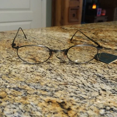 SANTA BARBARA POLO COL C26 Silver Oval Metal Frame Eyeglasses Japan 4