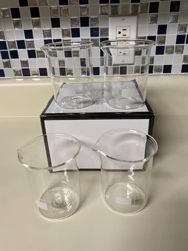 Santa Barbara SB Mixology Glass Beaker Set Of 4 NEW