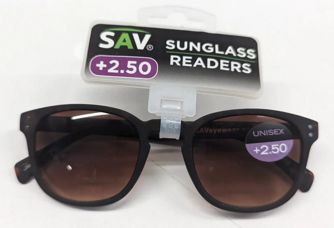 SAV Eyewear, Invisible BiFocal Lenses, 100% UV Protection, SSR05-200, +2.00
