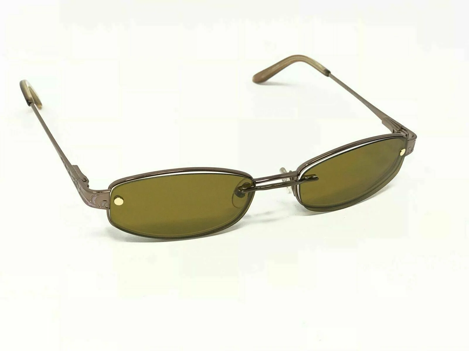 Savvy 310A LBRN Eyeglass Frames With Magnetic Clip On Clipon Sunglasses 52 - 17 3