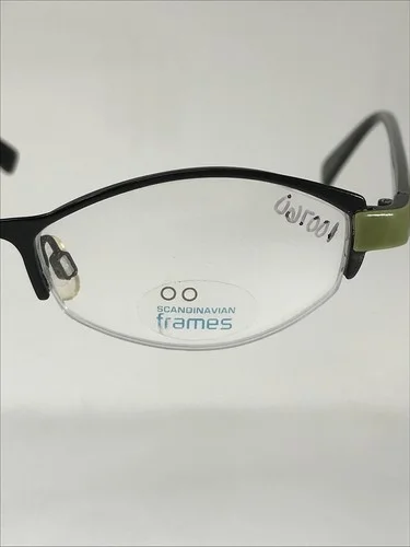 SCANDINAVIAN FRAMES SF-6052 C1 NOS Black/Green Eyeglasses Frame 50-18-135 4