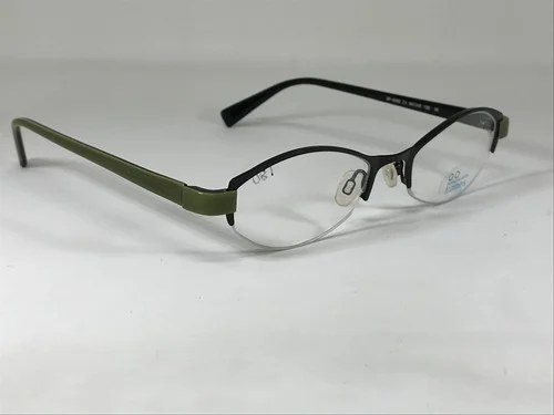 SCANDINAVIAN FRAMES SF-6052 NOS Black/Green Halfrim Eyeglasses Frame 50-18-135 3