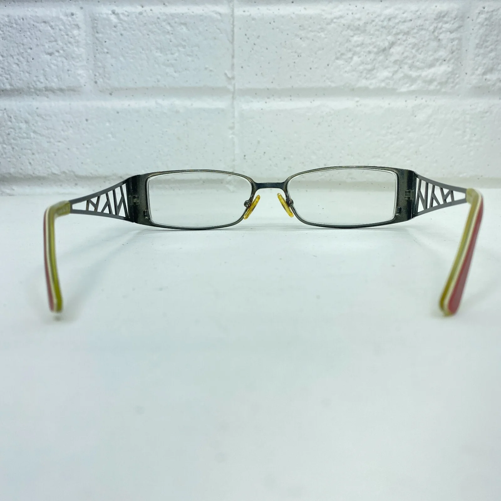 Scandinavian Frames SF3012 Rectangular Green Silver Glasses 51-16-135 16166 3