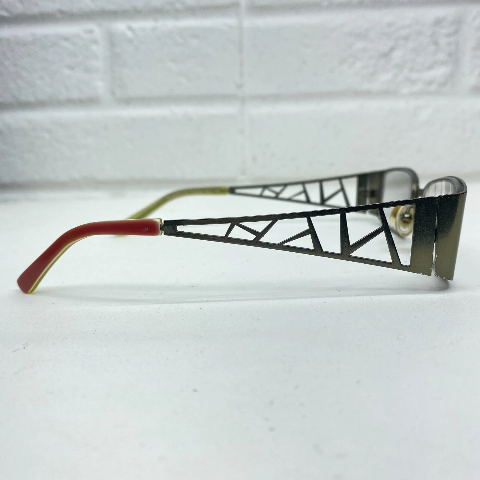 Scandinavian Frames SF3012 Rectangular Green Silver Glasses 51-16-135 16166 4