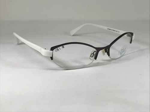 SCANDINAVIAN FRAMES SF6052 C2 NOS Gray/White Half Rim Eyeglasses Frame 50-18-135 3