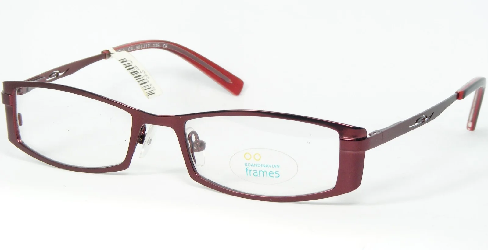 Scandinavian Frames VERA C4 BORDEAUX EYEGLASSES GLASSES METAL FRAME 50-17-135mm