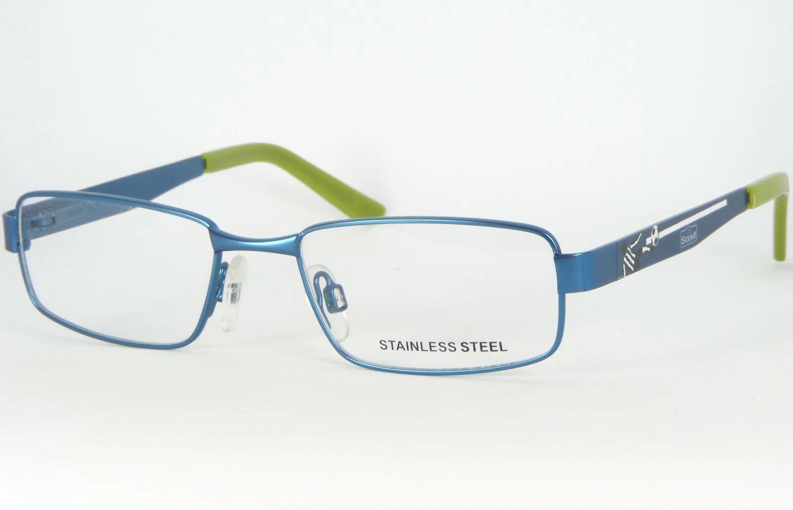 Scout Kids by OU 43.720.01 0814 METALLIC BLUE EYEGLASSES SOCCER 45-15-120mm