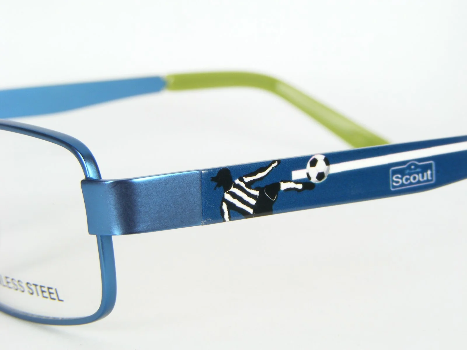 Scout Kids by OU 43.720.01 0814 METALLIC BLUE EYEGLASSES SOCCER 45-15-120mm 4