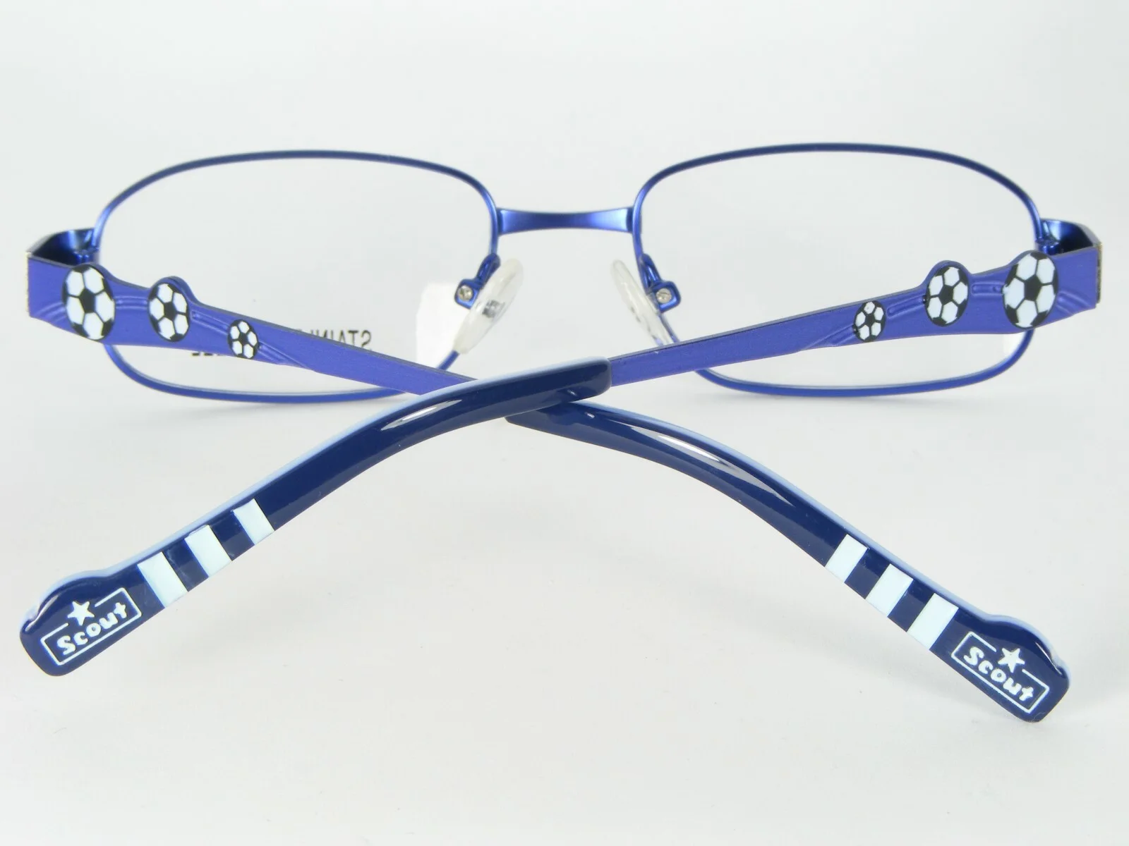 Scout Kids by OU 53.720.02 0215 METALLIC BLUE EYEGLASSES SOCCER 44-16-125mm 3