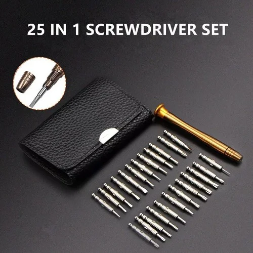 Screwdriver Set 25 Jewelers Watch Jewelry Eyeglass Repair Tools Precision Micro 2