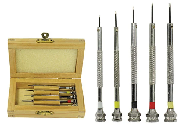 Screwdriver Set 5 Jewelers Watch Jewelry Eyeglass Repair Tools Precision Micro