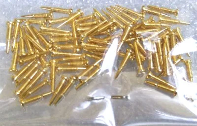 Screws_ 100 Self-tapping for Eyeglasses with Spring_Gold *FREE SHIPPING