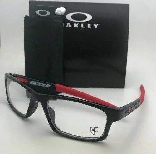 Scuderia Ferrari OAKLEY Eyeglasses CROSSLINK OX8037-1552 52-18 Black & Red Frame