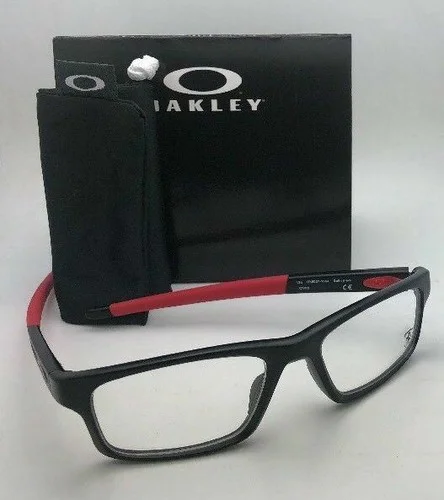 Scuderia Ferrari OAKLEY Eyeglasses CROSSLINK OX8037-1552 52-18 Black & Red Frame 3