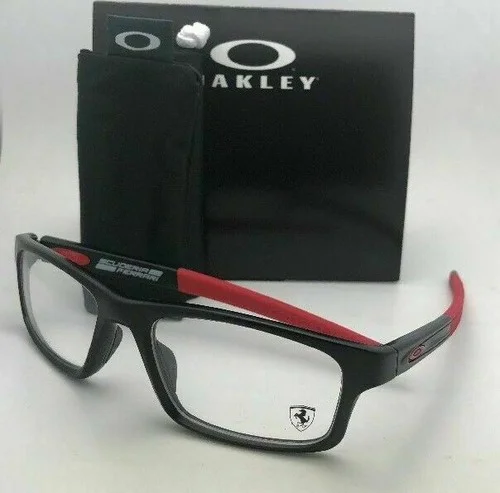 Scuderia Ferrari OAKLEY Eyeglasses CROSSLINK OX8037-1554 54-18 Black & Red Frame