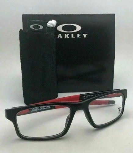 Scuderia Ferrari OAKLEY Eyeglasses CROSSLINK OX8037-1554 54-18 Black & Red Frame 2