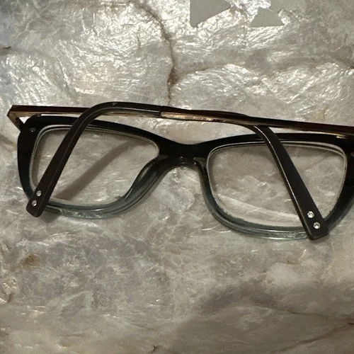 Sean John 6000 Eyeglasses SJLO6000 320 Frames Only Flex Hinges Brown Blue Bling 2