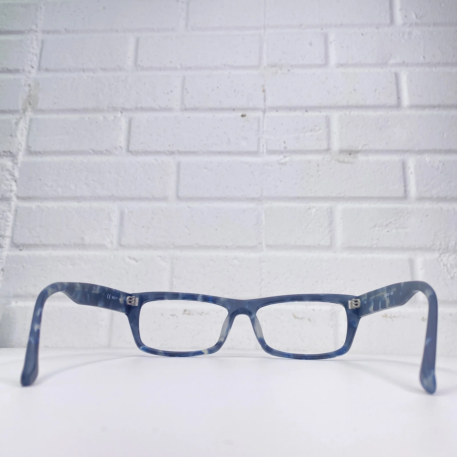 Sean John Eyeglasses Frames Blue Square Full Rim SJ2065 423 56-19 22056 4