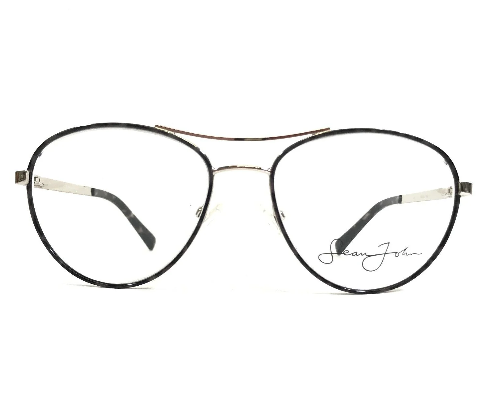 Sean John Eyeglasses Frames SJO5106 045 Grey Silver Round Full Rim 55-18-145