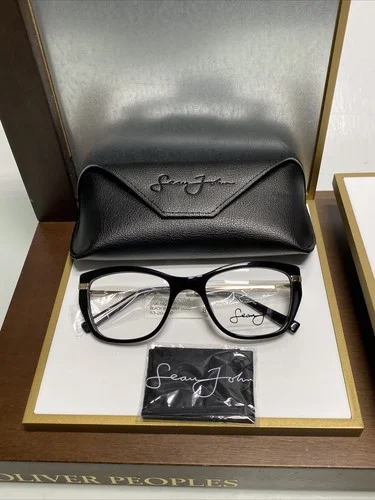 Sean John SJLO6021 001 Black Womens Full Rim Eyeglasses 53-20-140 Frames