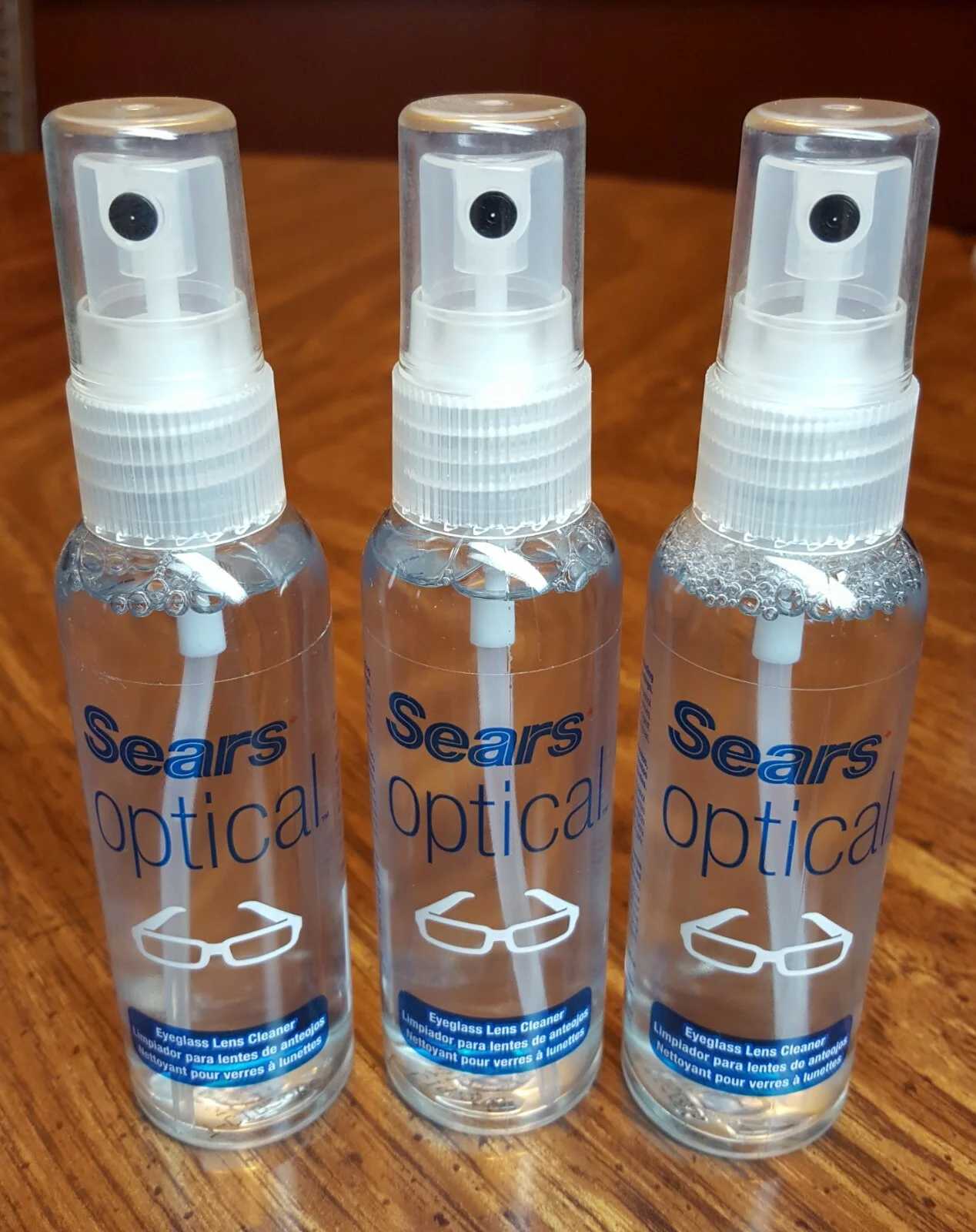 Sears Optical Eyeglass LENS CLEANER - 6oz. - Spray Bottle & Refill, Camera,Phone