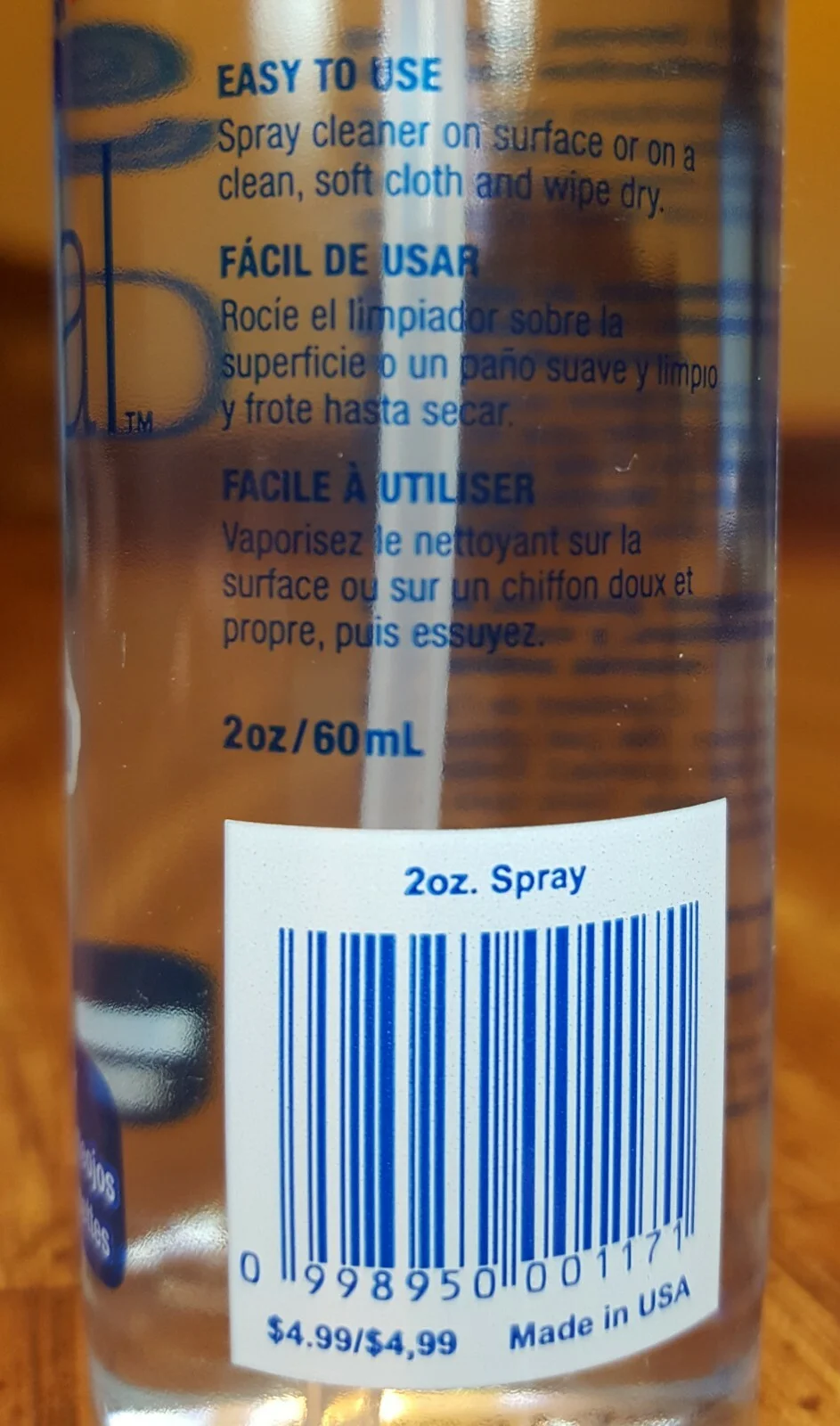 Sears Optical Eyeglass LENS CLEANER - 6oz. - Spray Bottle & Refill, Camera,Phone 3