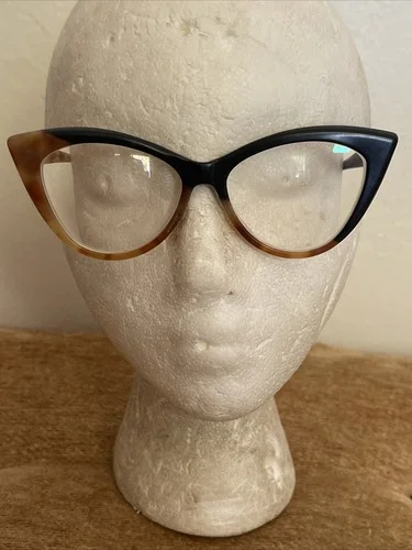 SEE 3630 Eyeglasses Frames 53-17-145MM Tortoise Handmade in Italy Cateye 2 Tone