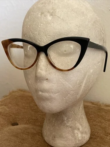 SEE 3630 Eyeglasses Frames 53-17-145MM Tortoise Handmade in Italy Cateye 2 Tone 2