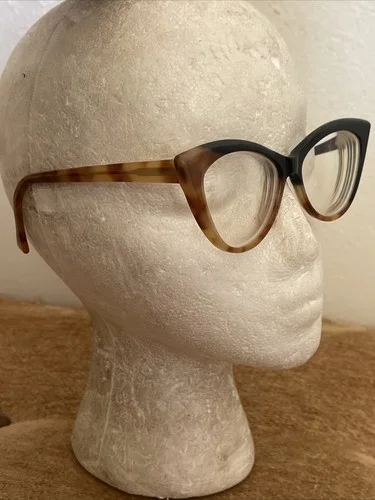 SEE 3630 Eyeglasses Frames 53-17-145MM Tortoise Handmade in Italy Cateye 2 Tone 4