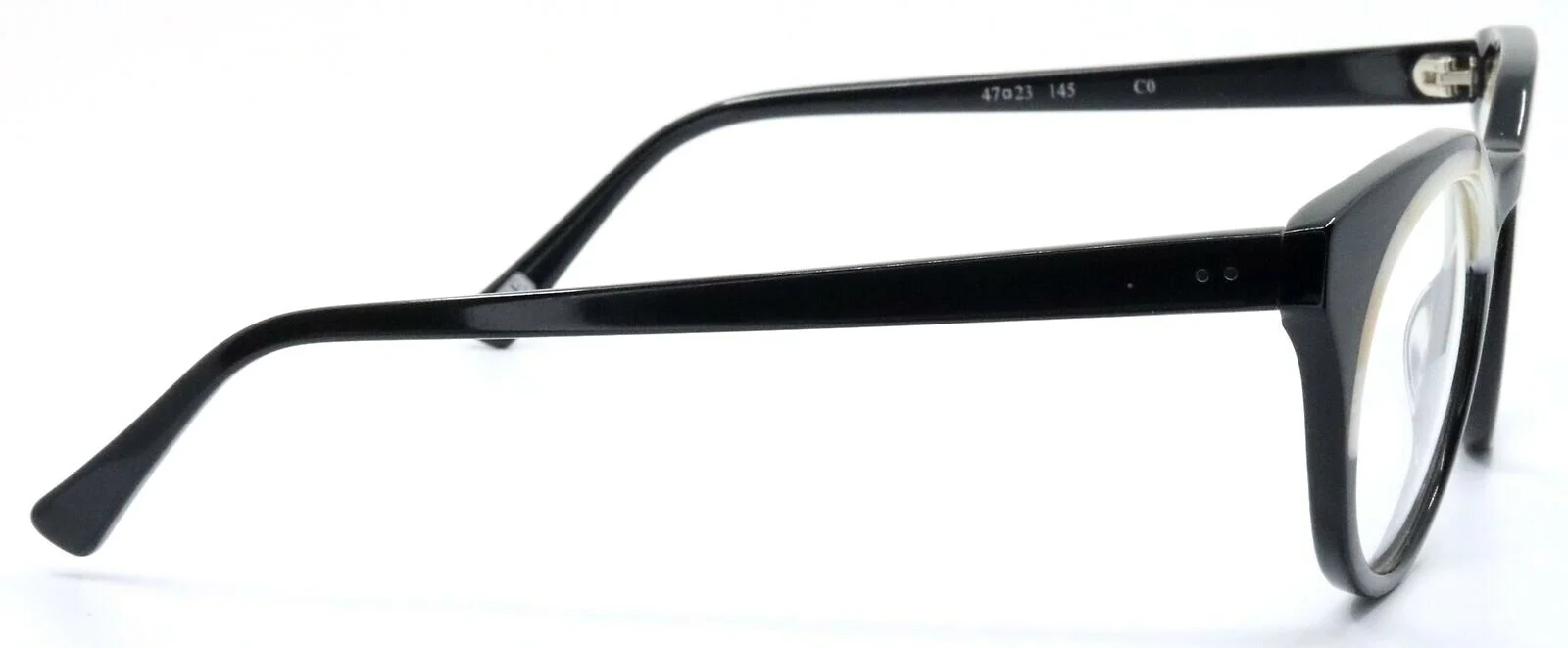 SEE Eyewear 8143 C0 Black Mother of Pearl Round Unisex Eyeglasses 47-23-145 4