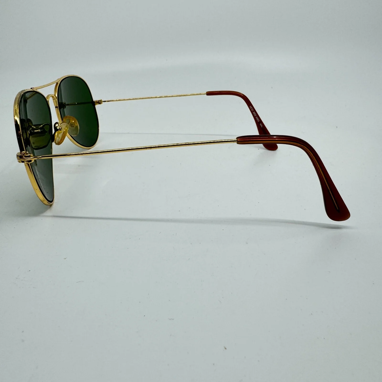 SEE Eyewear 8323 Gold Aviator Full Rim Eyeglasses Frames Italy 50-18-135 H9535 2