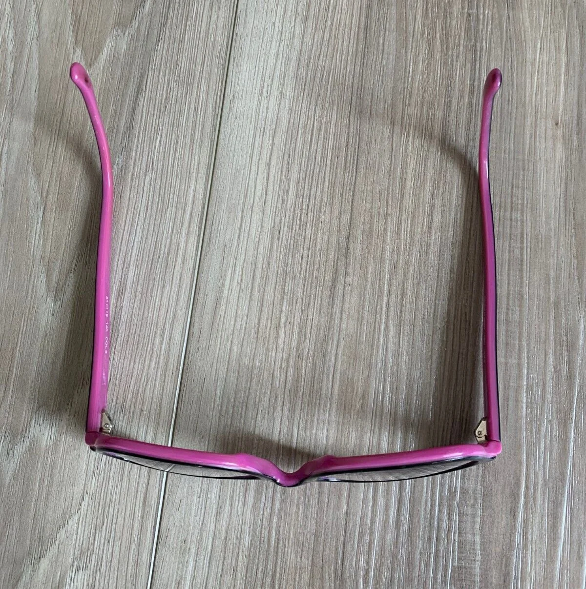 SEE Eyewear Glasses 1094 Made in France / Black & Pink Eyeglasses 2