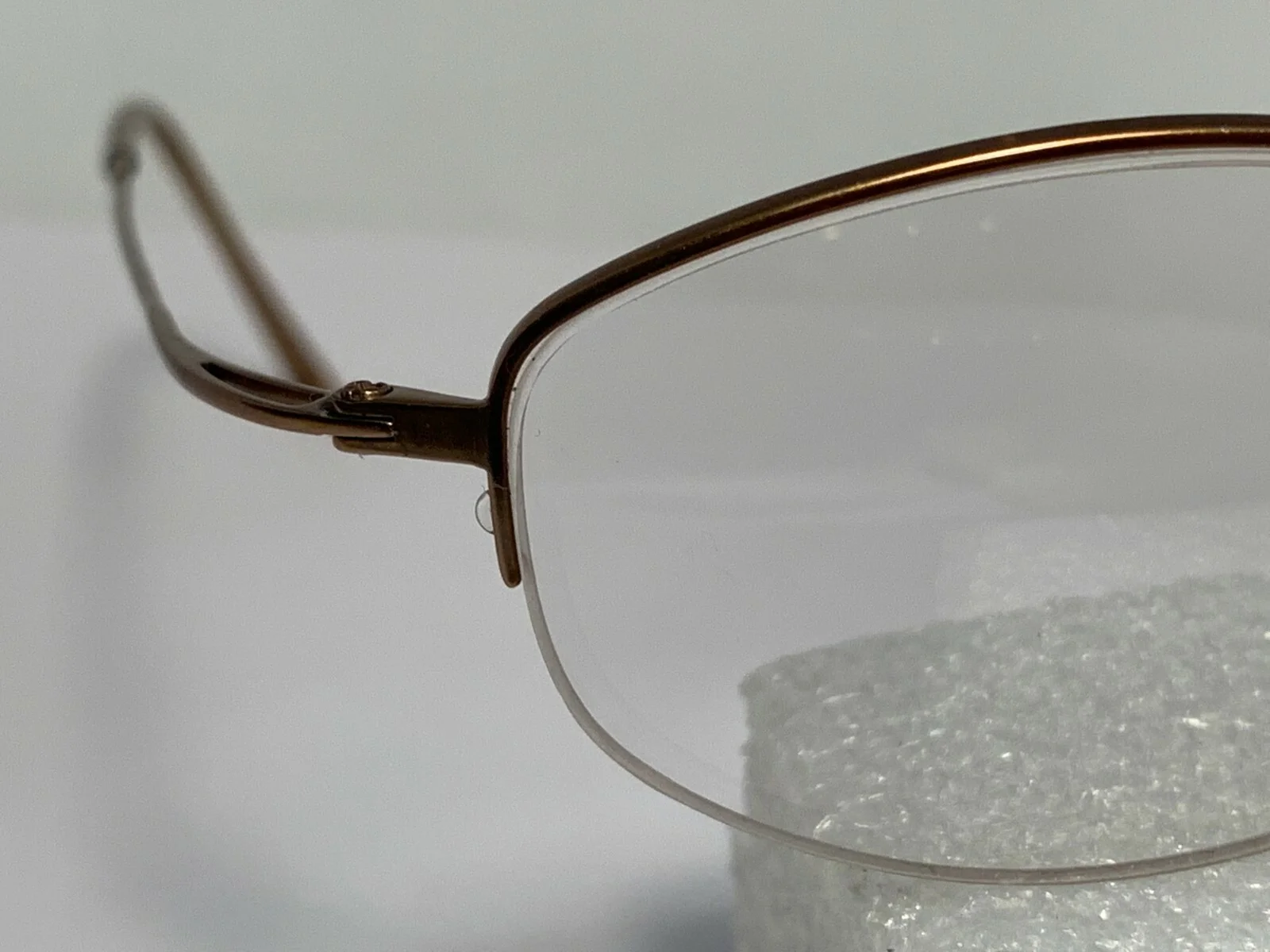Seiko Eyeglass Frames T114 Brown Titanium Half Rimless Rectangular 50[]20-140 4