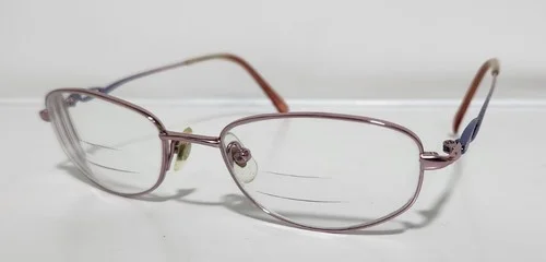 SEIKO EYEGLASSES FRAME T135 931 52-18-135 TITANIUM PINK/LAVENDER FULL-RIM 9-A