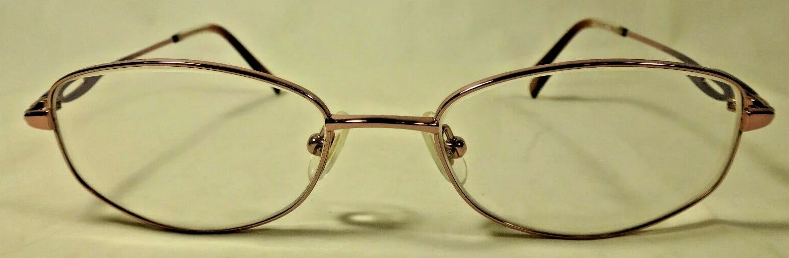 Seiko Japan T135 Purple Titanium Oval Full-Rim Glasses Frames 52-18-135 + Case 2