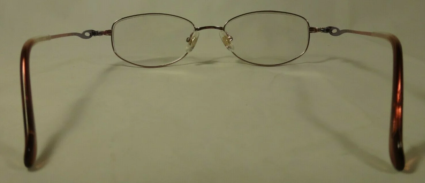 Seiko Japan T135 Purple Titanium Oval Full-Rim Glasses Frames 52-18-135 + Case 4