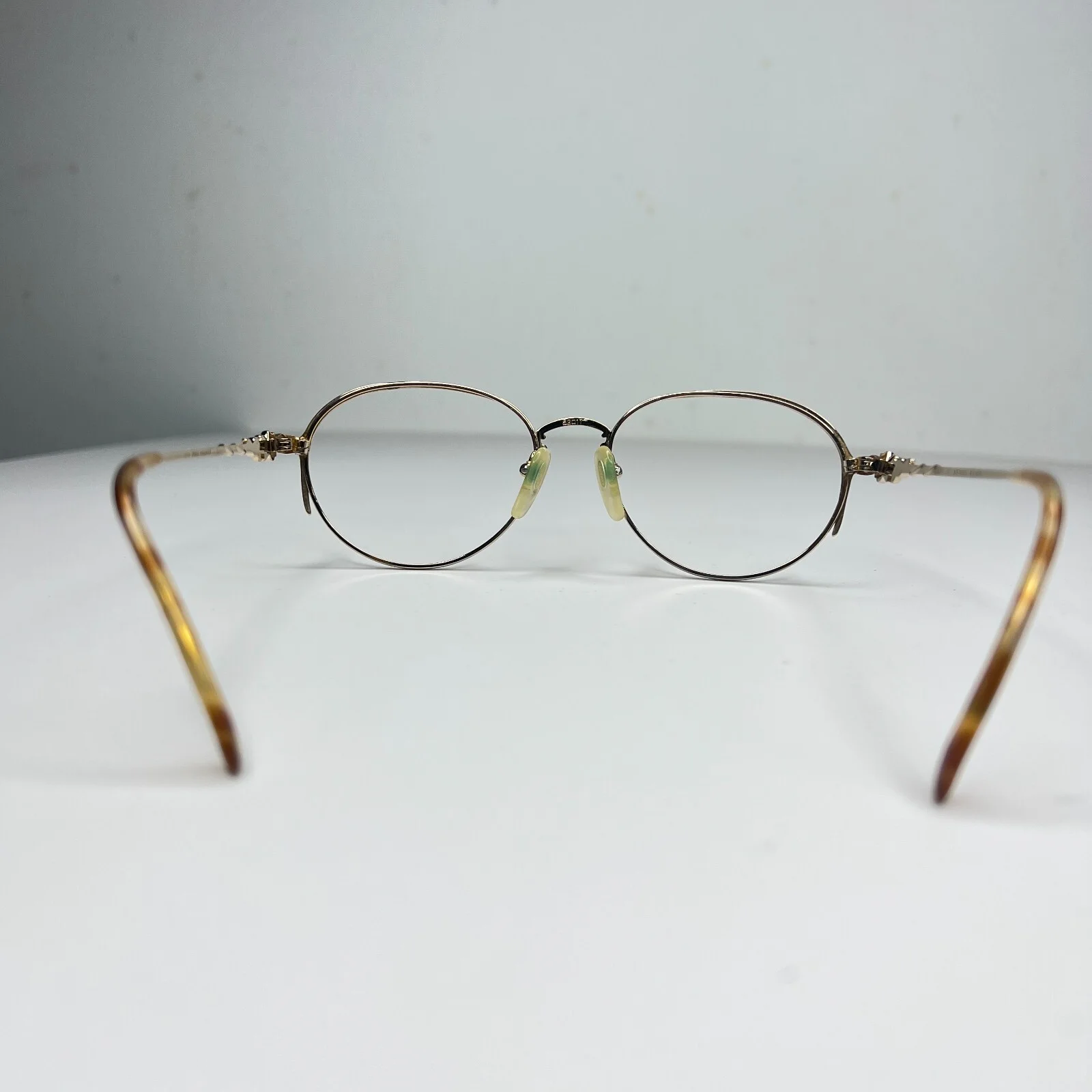 Seiko T001 Womens Eyeglass Frames Titanium Frame Gold 52-17-135 20317 4