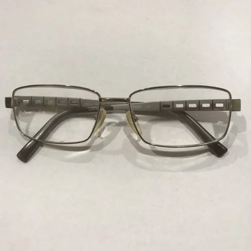 Seiko T1043 Eyeglass Frames titanium 55-16-140mm Silver Gray Japan Rare