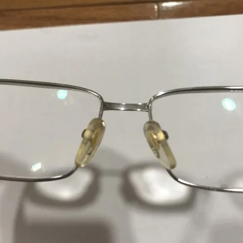 Seiko T1043 Eyeglass Frames titanium 55-16-140mm Silver Gray Japan Rare 4