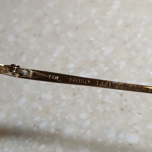 Seiko T321 Womens Eyeglass Frames Titanium Frame Gold 52-18-140 3