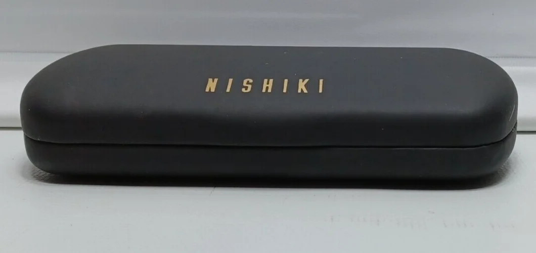 Seiko Titanium Hard Eye Glass Case - in good condition Black NISHIKI 4