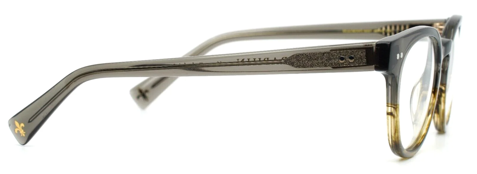 SERAPHIN Beaumont 8097 Graphite Gray/Cedar Womens Round Eyeglasses 48-23-140 4