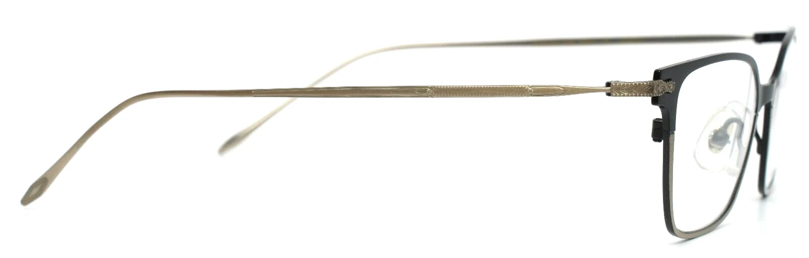 SERAPHIN Brighton 8198 Black/Pale Gold Womens Cat Eye Eyeglasses 50-17-140 B:34 4