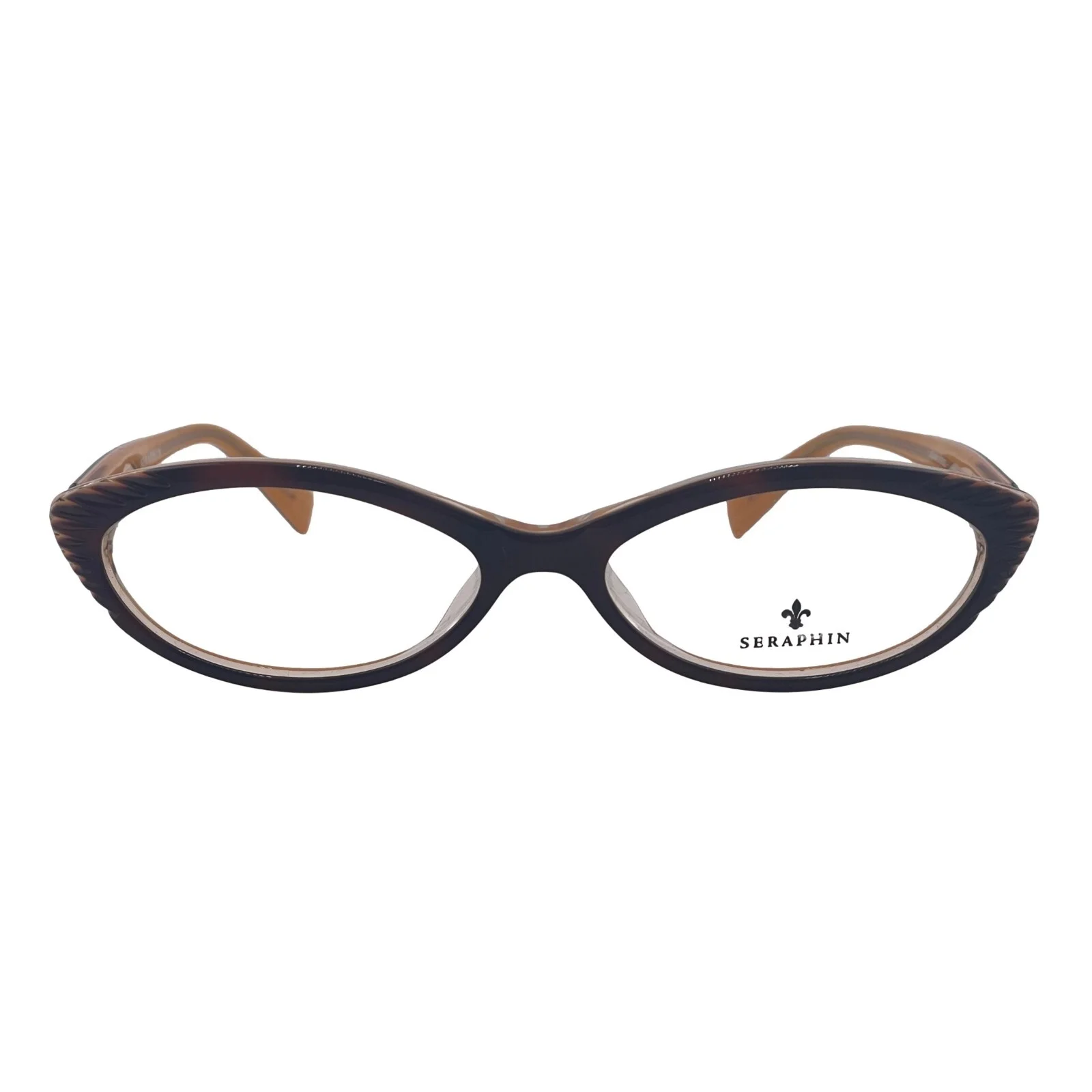 Seraphin Brown Oval Eyeglasses Frames 53mm 16mm 140mm -LASALLE 8600