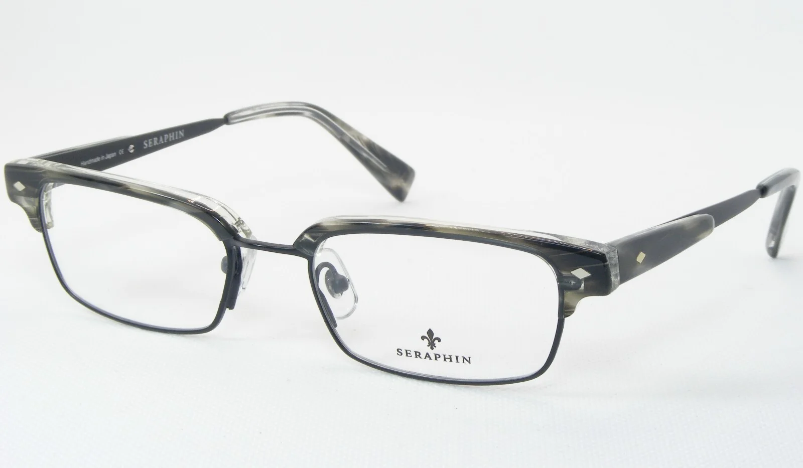 SERAPHIN by OGI FREMONT 8507 BLACK /GRAY DEMI EYEGLASSES GLASSES 51-19-145mm