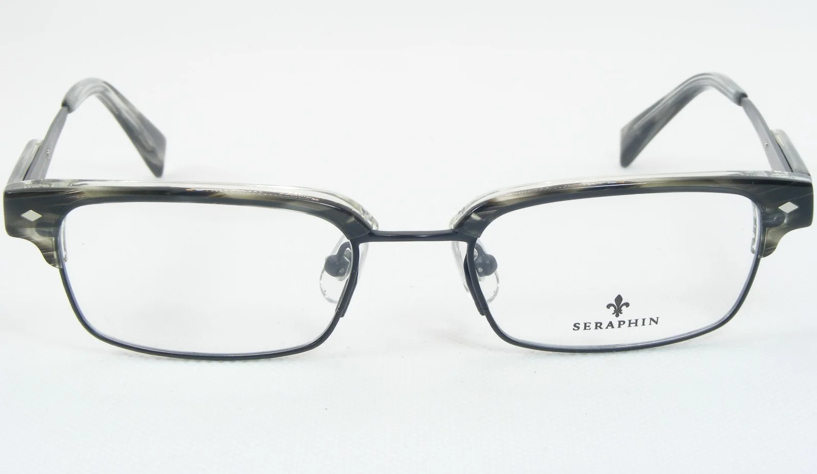 SERAPHIN by OGI FREMONT 8507 BLACK /GRAY DEMI EYEGLASSES GLASSES 51-19-145mm 2