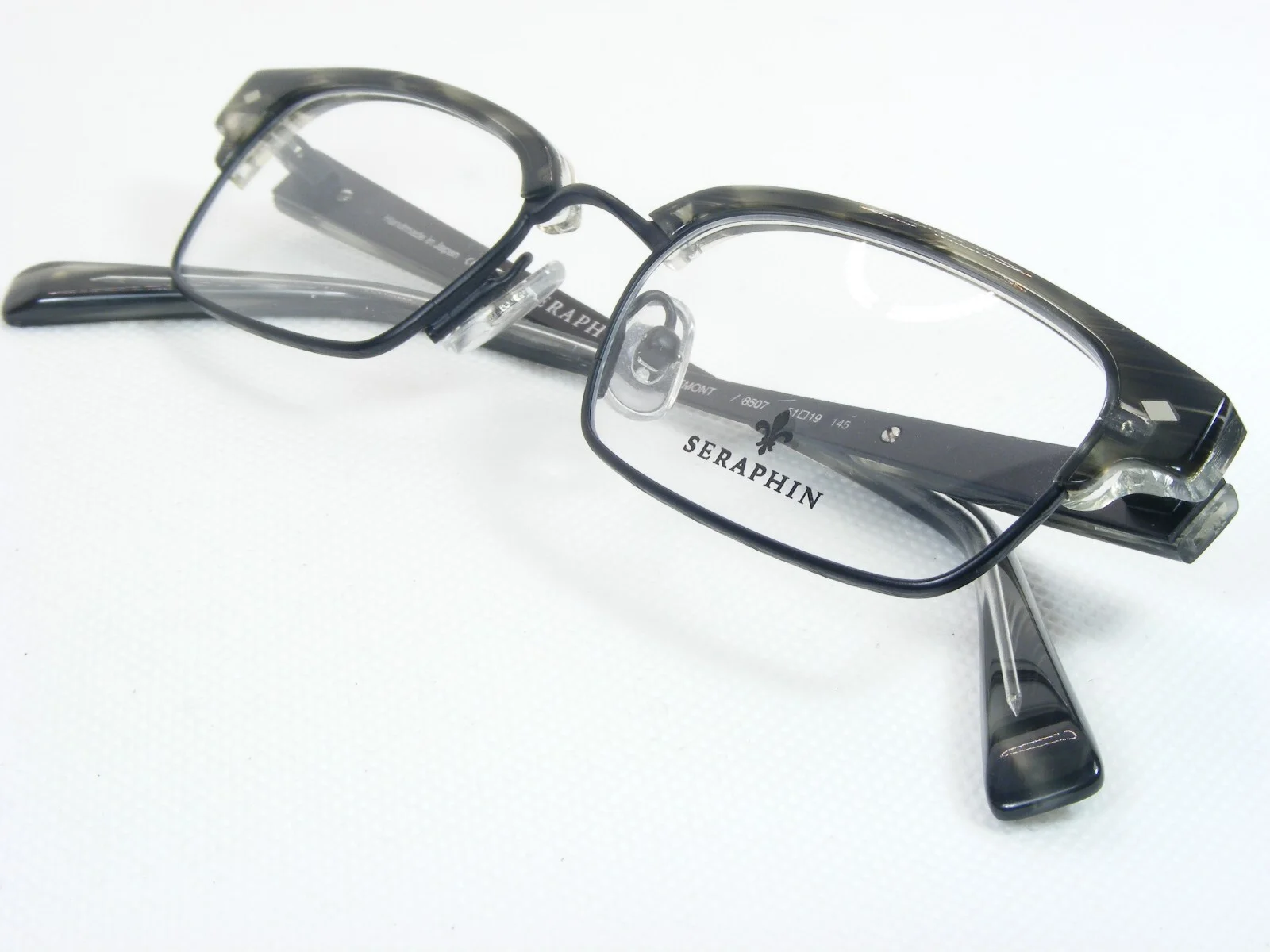 SERAPHIN by OGI FREMONT 8507 BLACK /GRAY DEMI EYEGLASSES GLASSES 51-19-145mm 4
