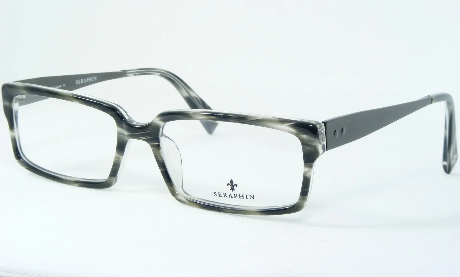 SERAPHIN by OGI TOLEDO 8590 GRAY DEMI /DARK GUNMETAL EYEGLASSES 54-17-150mm