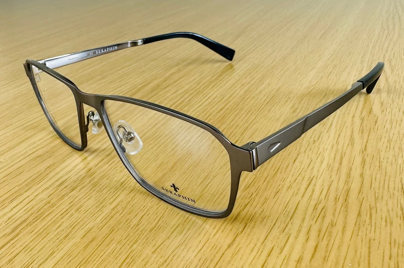 SERAPHIN DAWSON 8508 Gunmetal Mens Eyeglasses 56-17-150 Handmade