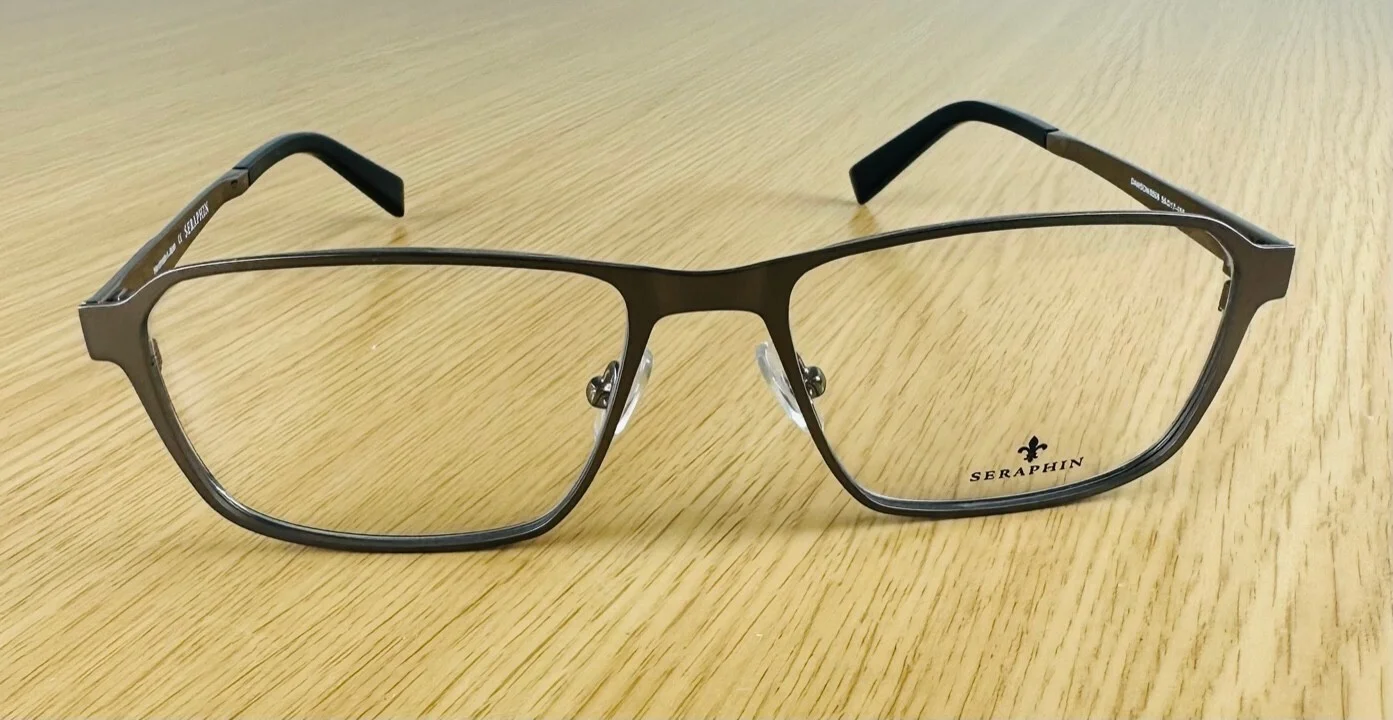 SERAPHIN DAWSON 8508 Gunmetal Mens Eyeglasses 56-17-150 Handmade 2
